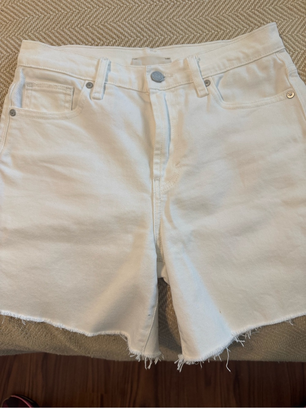 Habitual White Denim Cutoff Shorts